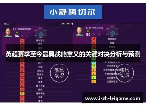 英超赛季至今最具战略意义的关键对决分析与预测